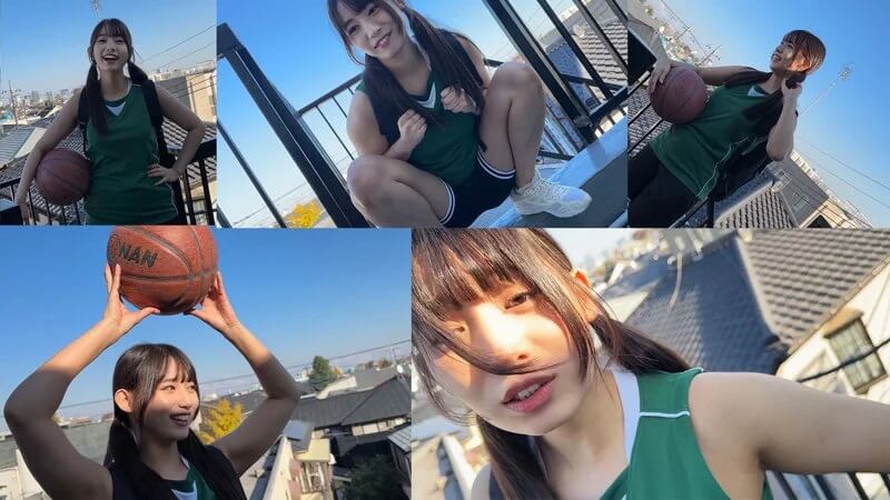 バスケ部帰りのスレンダー女子｜黒髪ロングおさげが揺れる小柄ボディ【SMUB-046】