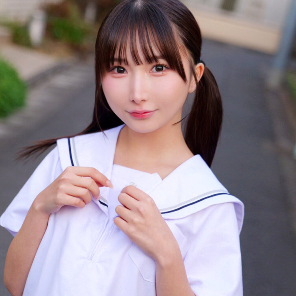 かなちゃん｜143cm×黒髪ツインテールの低身長制服美少女【SMZR-011】